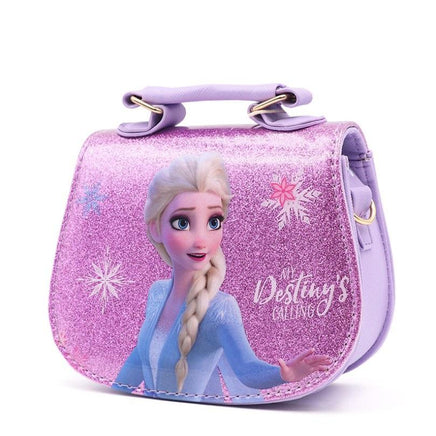 Frozen Tote Bag Birthday Gift Little Girl Cute Mini Bag BG1023 16.5x6.5x14.5cm (6.5x2.5x5.7 inch) Purple