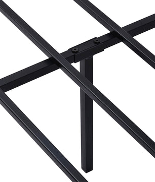 Full Bed Wood And Metal Bed Platform With Headboard No Box Spring Needed F397 - Lusy Store