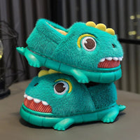 Funny Slippers Childrens Slippers Animal Home Shoes Fuzzy House Boys and Girls Anti-slip Warm Cotton A3