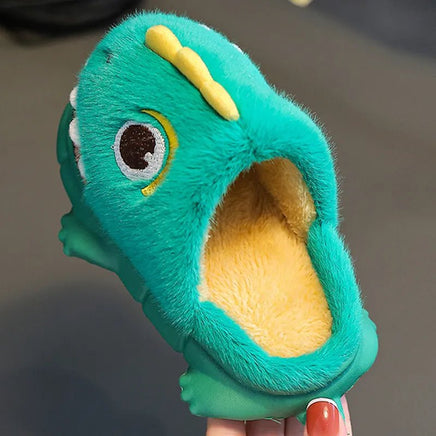 Funny Slippers Childrens Slippers Animal Home Shoes Fuzzy House Boys and Girls Anti-slip Warm Cotton