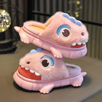 Funny Slippers Childrens Slippers Animal Home Shoes Fuzzy House Boys and Girls Anti-slip Warm Cotton