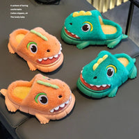 Funny Slippers Childrens Slippers Animal Home Shoes Fuzzy House Boys and Girls Anti-slip Warm Cotton
