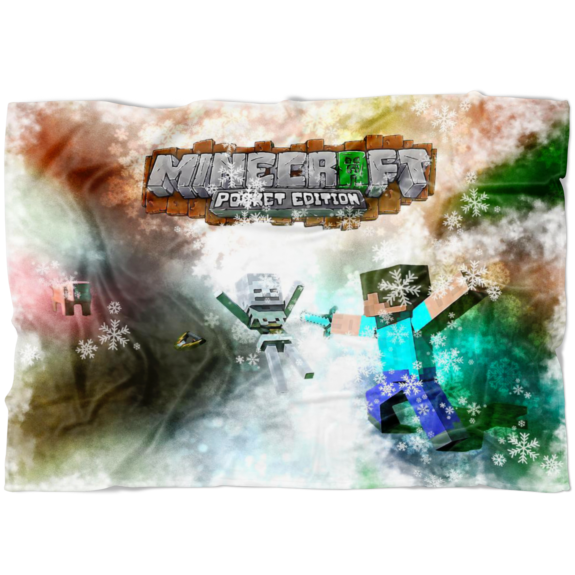 Minecraft Fleece Blanket Celebratum White Blanket Warm And Super Comfortable Best Gift For Kids - Lusy Store