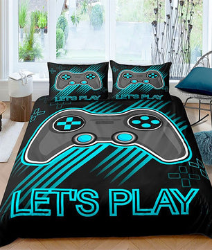 Gamer Bedding Set Boys Gamepad Duvet Cover Game Room Decor D544 - Lusy Store