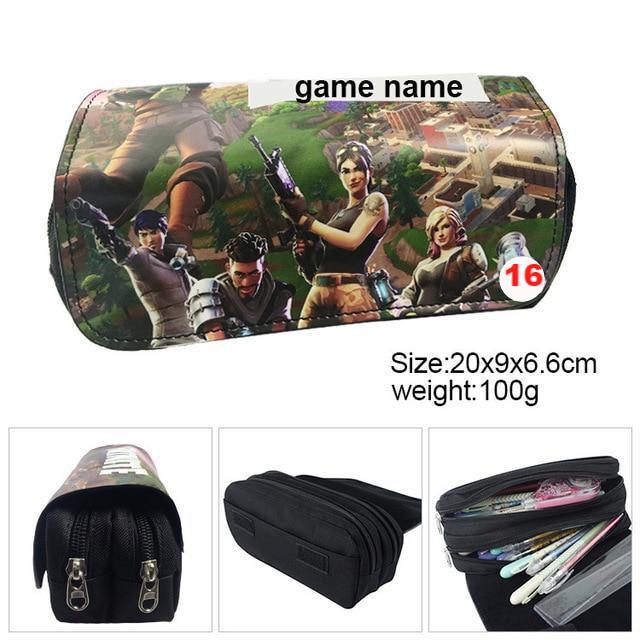 Games Roblox Minecraft Creeper Plaid Children Teenager Student Pencil Case Box Pen Bag - Lusy Store