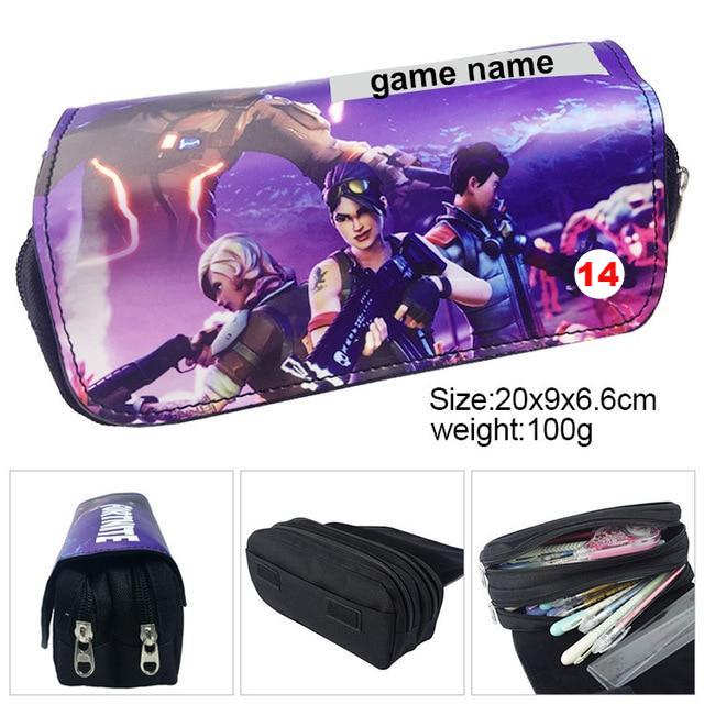 Games Roblox Minecraft Creeper Plaid Children Teenager Student Pencil Case Box Pen Bag - Lusy Store