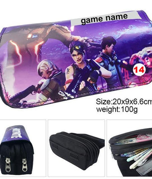 Games Roblox Minecraft Creeper Plaid Children Teenager Student Pencil Case Box Pen Bag - Lusy Store
