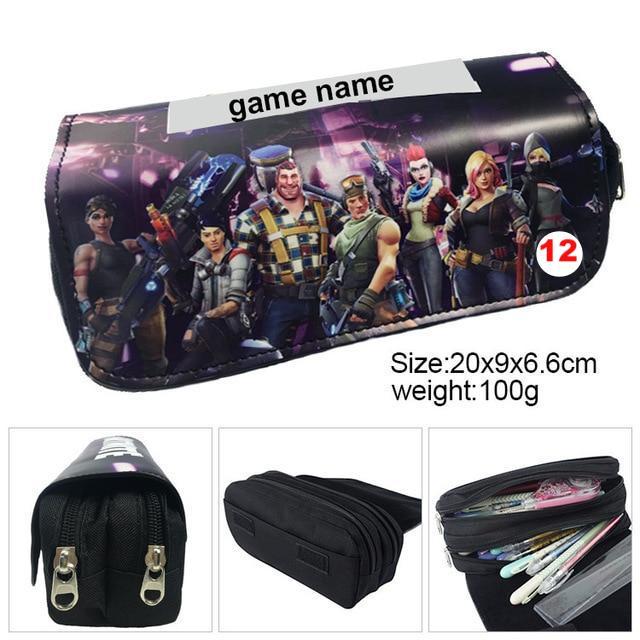 Games Roblox Minecraft Creeper Plaid Children Teenager Student Pencil Case Box Pen Bag - Lusy Store