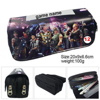 Games Roblox Minecraft Creeper Plaid Children Teenager Student Pencil Case Box Pen Bag 12