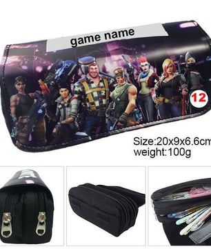 Games Roblox Minecraft Creeper Plaid Children Teenager Student Pencil Case Box Pen Bag - Lusy Store