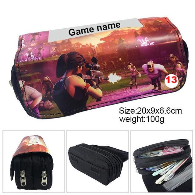 Games Roblox Minecraft Creeper Plaid Children Teenager Student Pencil Case Box Pen Bag - Lusy Store