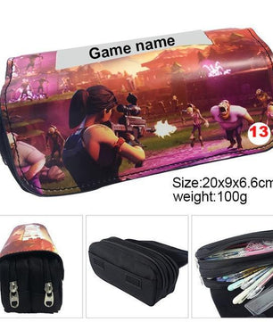 Games Roblox Minecraft Creeper Plaid Children Teenager Student Pencil Case Box Pen Bag - Lusy Store
