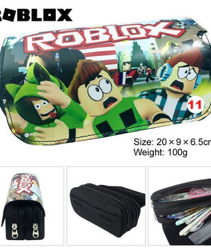 Games Roblox Minecraft Creeper Plaid Children Teenager Student Pencil Case Box Pen Bag - Lusy Store