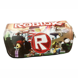 Games Roblox Minecraft Creeper Plaid Children Teenager Student Pencil Case Box Pen Bag