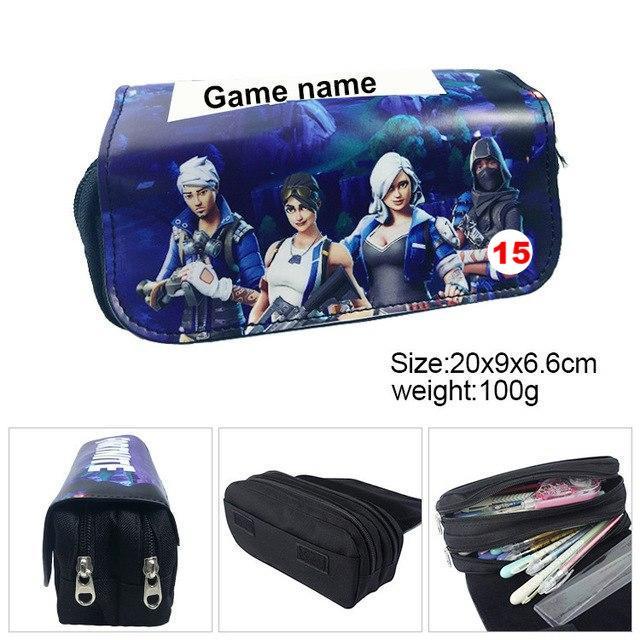 Games Roblox Minecraft Creeper Plaid Children Teenager Student Pencil Case Box Pen Bag - Lusy Store