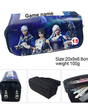 Games Roblox Minecraft Creeper Plaid Children Teenager Student Pencil Case Box Pen Bag - Lusy Store