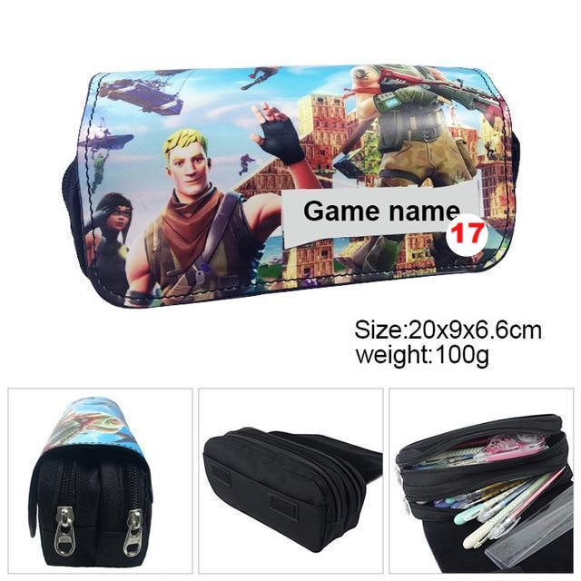 Games Roblox Minecraft Creeper Plaid Children Teenager Student Pencil Case Box Pen Bag - Lusy Store