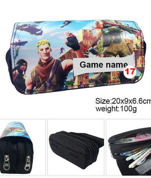 Games Roblox Minecraft Creeper Plaid Children Teenager Student Pencil Case Box Pen Bag - Lusy Store