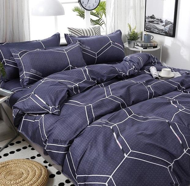 Geometric Pattern Bedding Sets Soft Skin Duvet Cover Bed Sheet Kids Bedding Sets Home Textile - Lusy Store