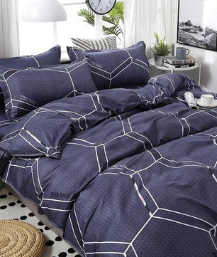 Geometric Pattern Bedding Sets Soft Skin Duvet Cover Bed Sheet Kids Bedding Sets Home Textile - Lusy Store