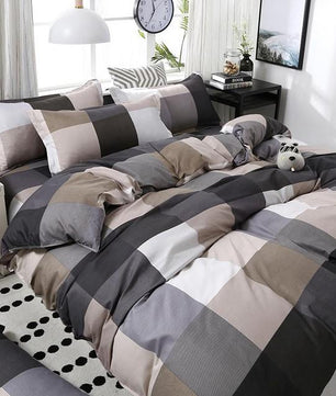 Geometric Pattern Bedding Sets Soft Skin Duvet Cover Bed Sheet Kids Bedding Sets Home Textile - Lusy Store