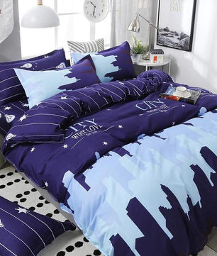Geometric Pattern Bedding Sets Soft Skin Duvet Cover Bed Sheet Kids Bedding Sets Home Textile - Lusy Store