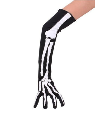 Gloves Horrible Skull Skeleton Claw Cosplay Masquerade Accessories Long Sleeve - Lusy Store