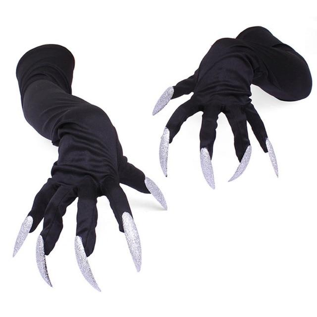 Gloves Horrible Skull Skeleton Claw Cosplay Masquerade Accessories Long Sleeve - Lusy Store