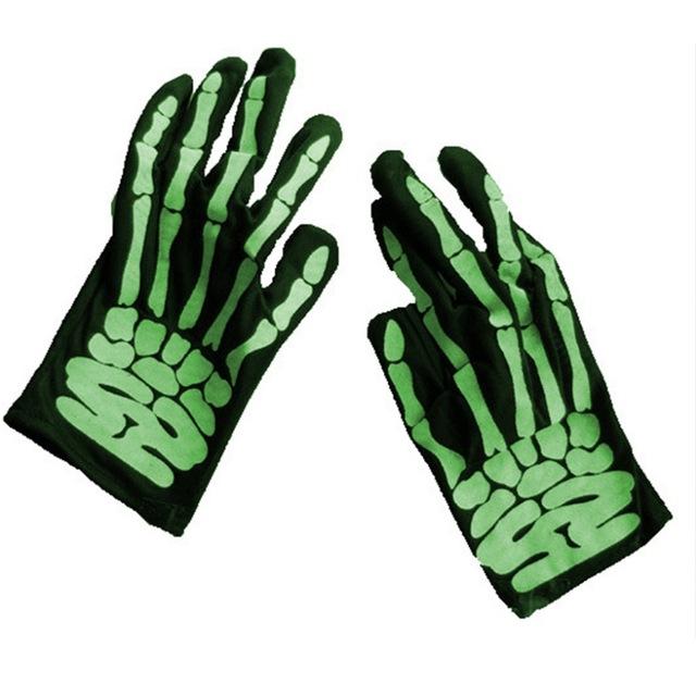 Gloves Horrible Skull Skeleton Claw Cosplay Masquerade Accessories Long Sleeve - Lusy Store