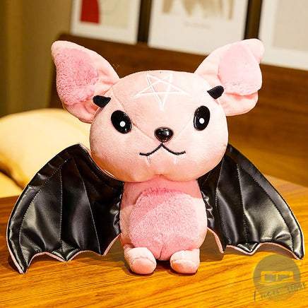 Halloween Plush Toy Dark Series Moon Red Bat Doll Cute Stuffed Rock Style Christmas Gift HL39 - Lusy Store LLC