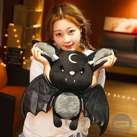 Halloween Plush Toy Dark Series Moon Red Bat Doll Cute Stuffed Rock Style Christmas Gift HL39 - Lusy Store LLC