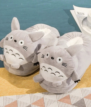 Hamster Slippers Cartoon Warm Kawaii Unicorn Plush Shoes Soft Sole Flat Home Cotton Shoes - Lusy Store LLC