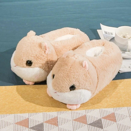 Hamster Slippers Cartoon Warm Kawaii Unicorn Plush Shoes Soft Sole Flat Home Cotton Shoes Style 3