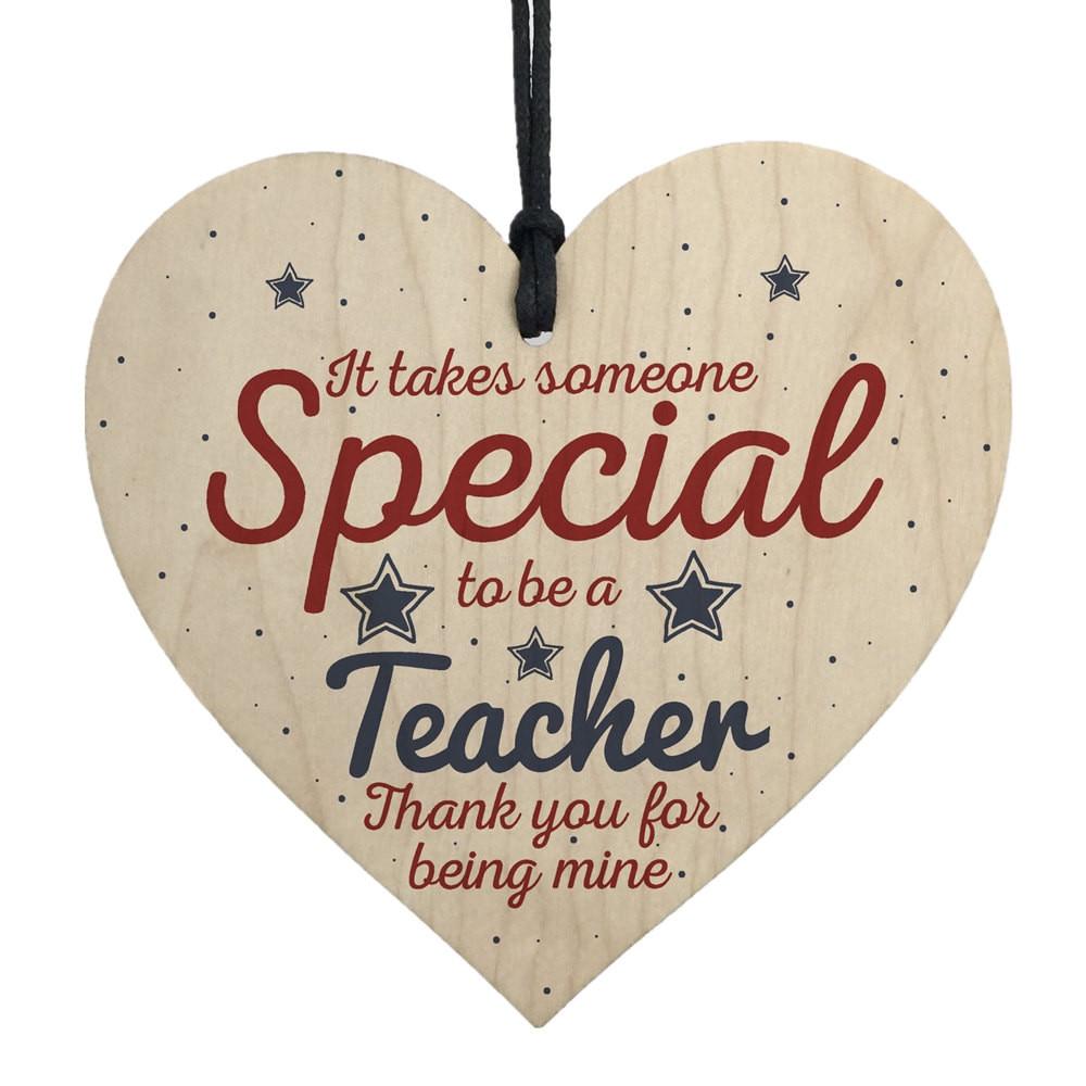 Handmade Hanging Heart Gift For Teacher Leaving Present - Lusy Store