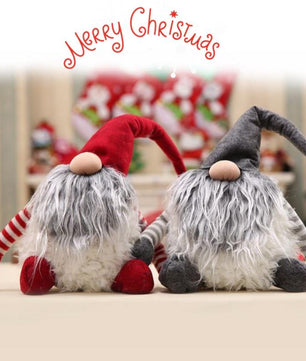 Handmade Swedish Tomte Christmas Decoration Santa Claus Scandinavian Plush - Lusy Store