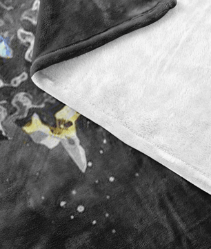 Harry Potter Fleece Blanket Abstract Black Blanket - Lusy Store