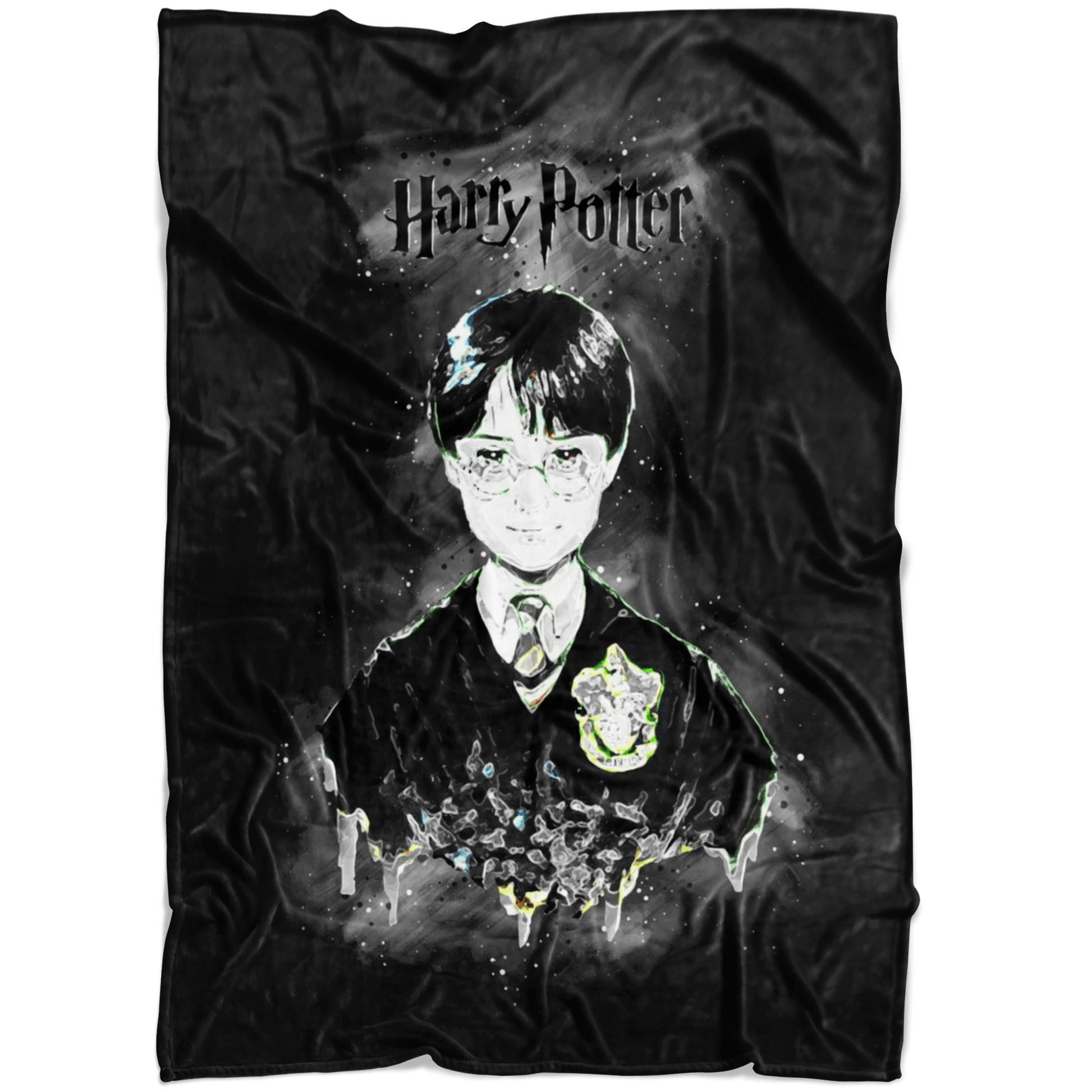 Harry Potter Fleece Blanket Abstract Black Blanket - Lusy Store