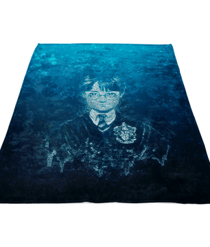 Harry Potter Fleece Blanket Bubbles Blue Blanket - Lusy Store