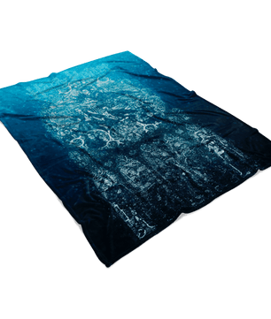 Harry Potter Fleece Blanket Bubbles Blue Blanket - Lusy Store