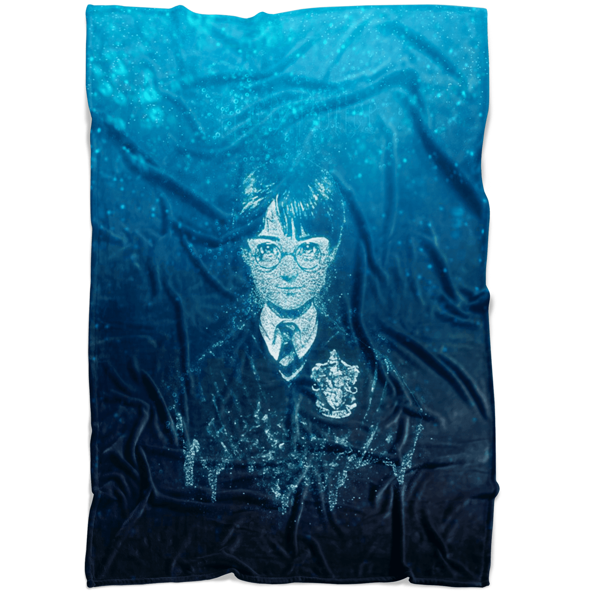 Harry Potter Fleece Blanket Bubbles Blue Blanket - Lusy Store