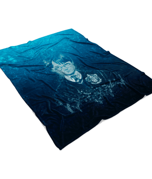Harry Potter Fleece Blanket Bubbles Blue Blanket - Lusy Store