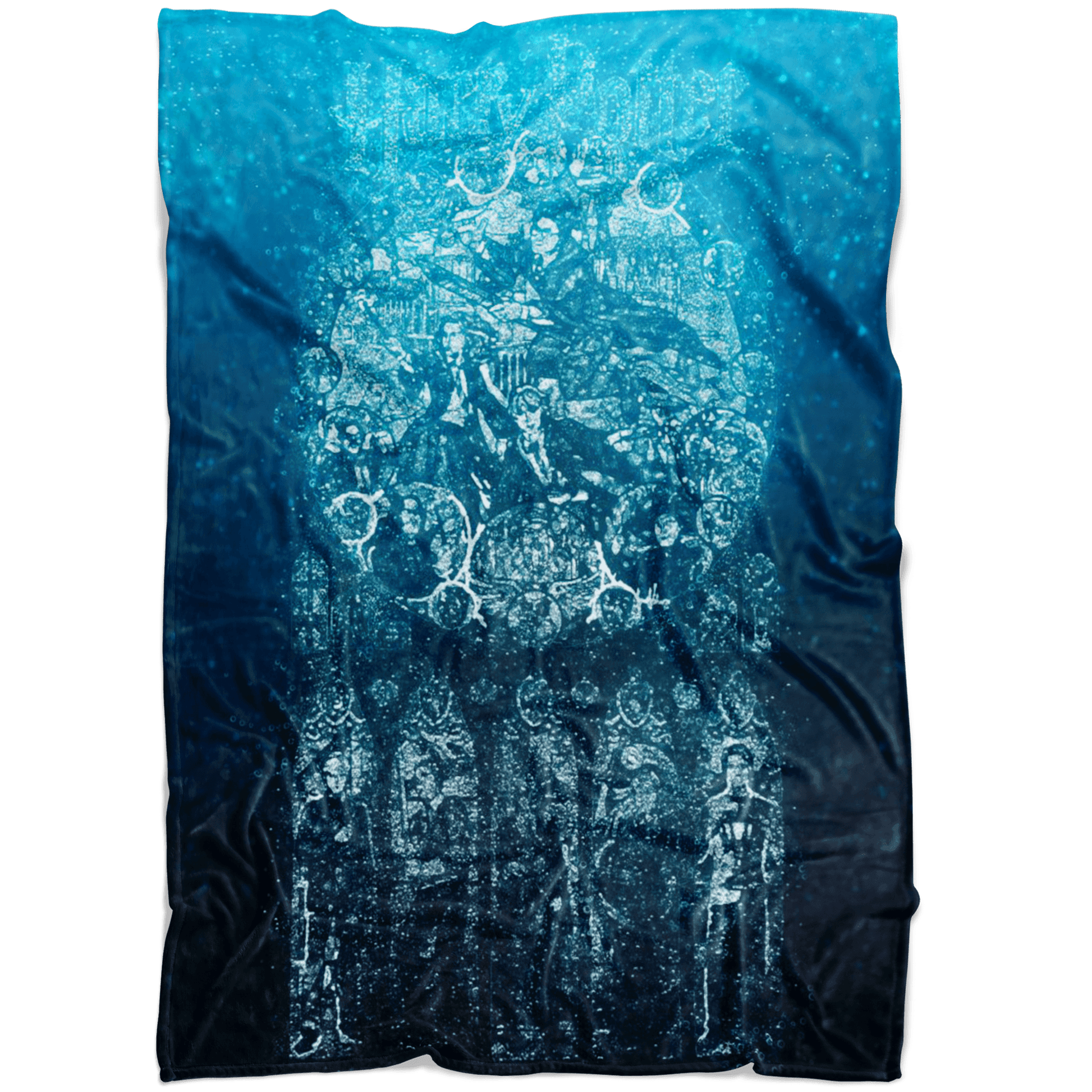 Harry Potter Fleece Blanket Bubbles Blue Blanket - Lusy Store