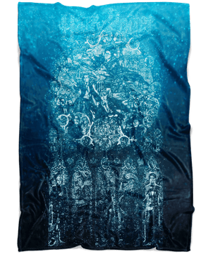 Harry Potter Fleece Blanket Bubbles Blue Blanket - Lusy Store