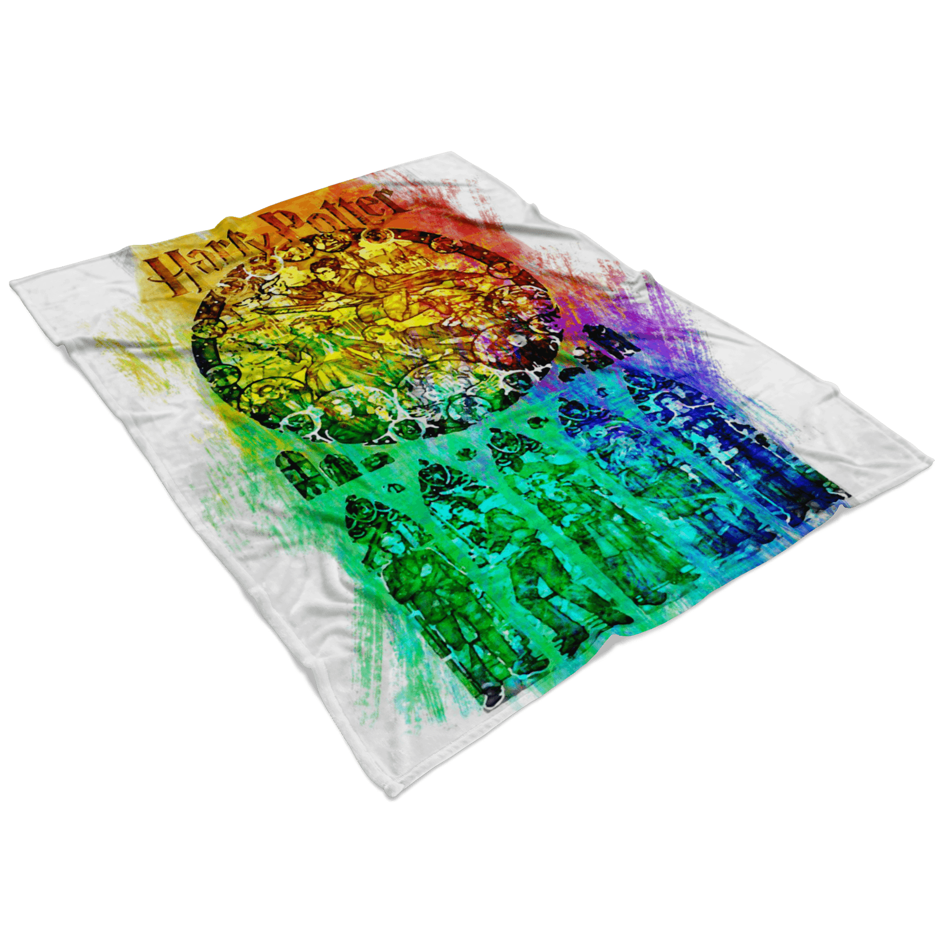 Harry Potter Fleece Blanket Chroma Art White Blanket - Lusy Store