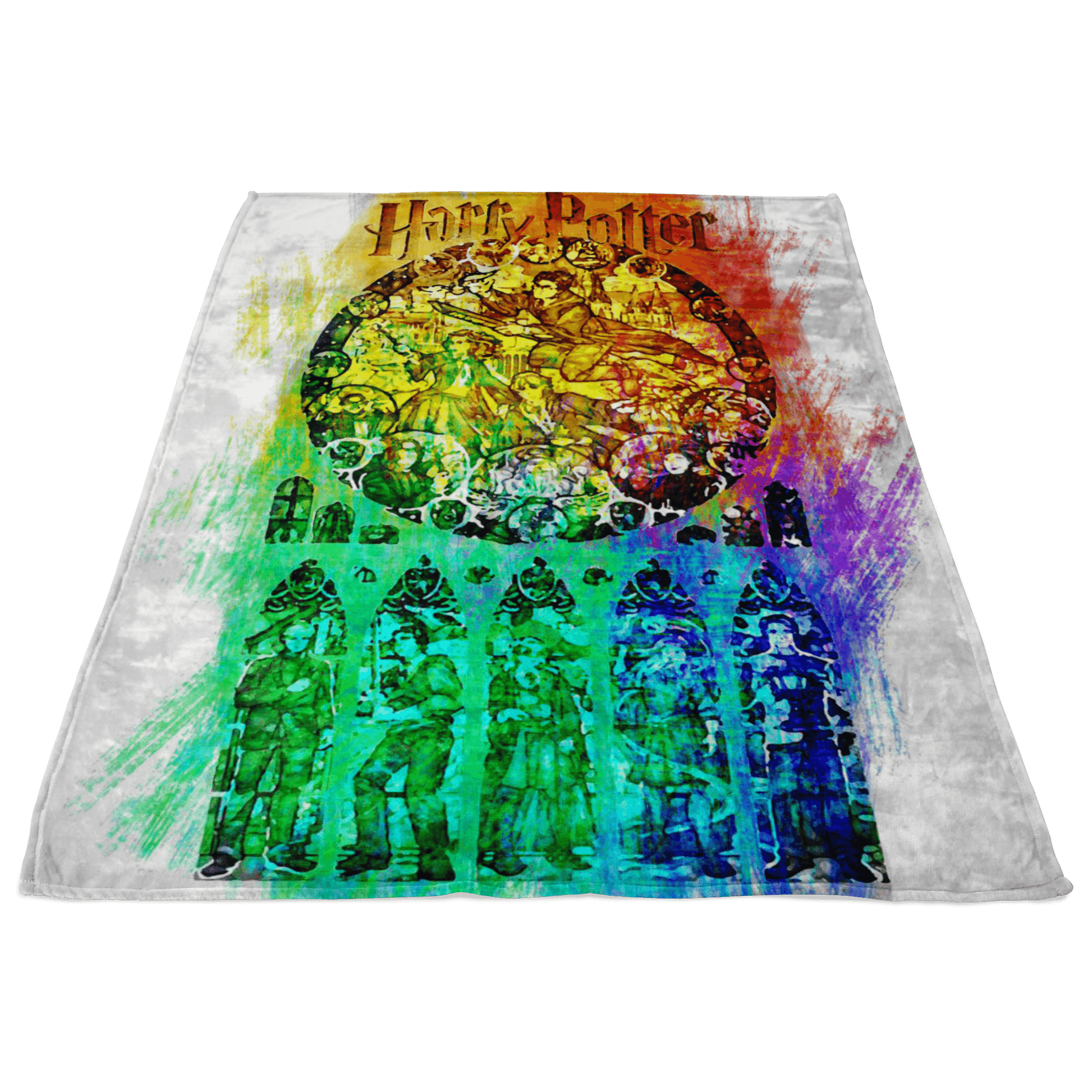 Harry Potter Fleece Blanket Chroma Art White Blanket - Lusy Store