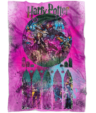 Harry Potter Fleece Blanket Color Dust Pink Blanket - Lusy Store