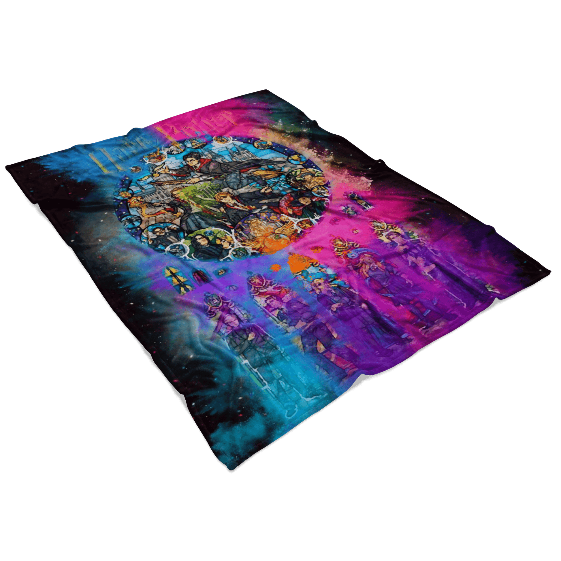 Harry Potter Fleece Blanket Color Festival Black Blanket Warm And Super Comfortable Best Gift For Kids - Lusy Store