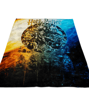 Harry Potter Fleece Blanket Commando Black Blanket Warm And Super Comfortable Best Gift For Kids - Lusy Store