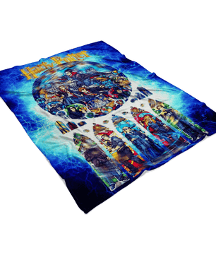 Harry Potter Fleece Blanket Electric Blue Blanket - Lusy Store