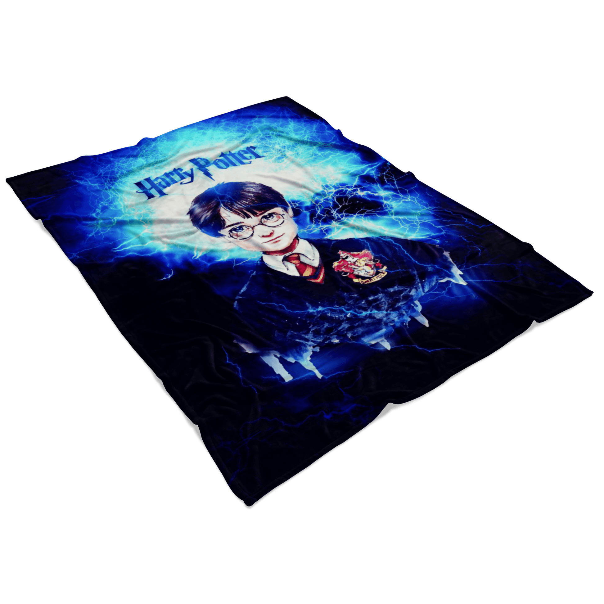 Harry Potter Fleece Blanket Electric Brown Blue Blanket - Lusy Store